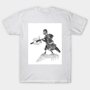 Rocket launcher operator of the Swamp Army T-Shirt